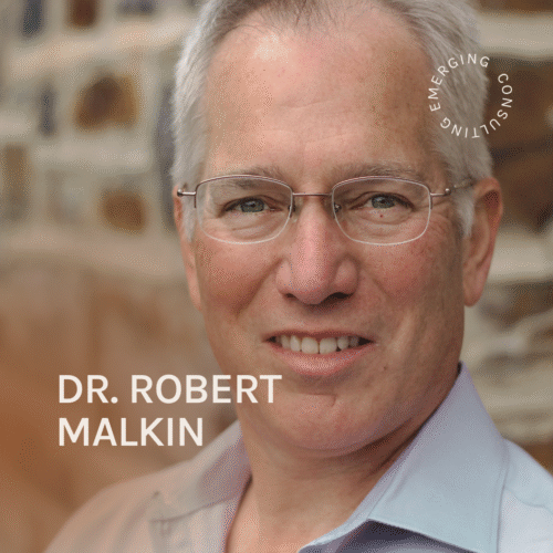 Dr. Robert Malkin, Duke University biomedical engineering professor, featured on the Emerging Consulting podcast discussing AI in high school research.